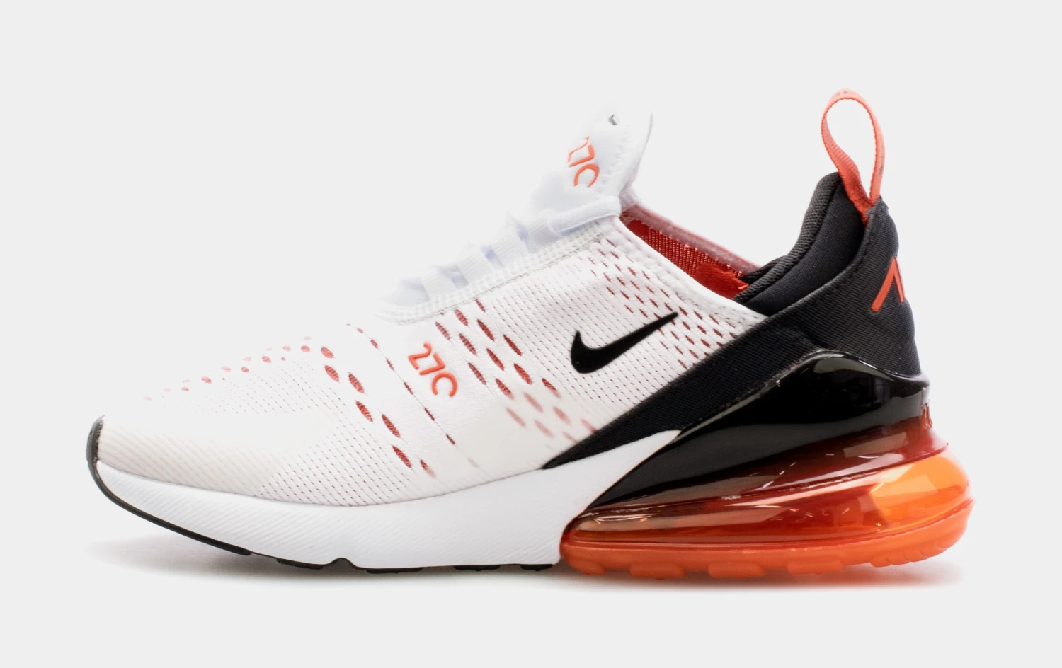 Nike Air Max 270 Womens Running Shoes (White/Orange) 4 Nike Air Max 270 Womens Running Shoes (White/Orange) - Image 2