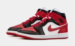 Air Jordan 1 Retro Mid Womens Lifestyle Shoes (Red/Black) -Boutique Shoe Store e7d3bf7260f83720f02faa08156bdc22