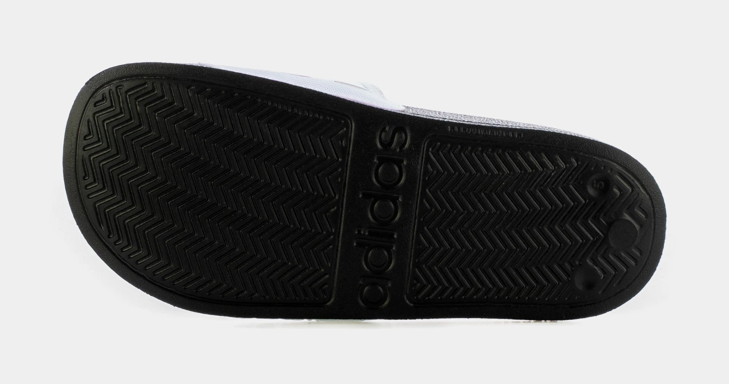 ADIDAS Adilette Shower Womens Slide Sandal (Black/Iridescent) 5 ADIDAS Adilette Shower Womens Slide Sandal (Black/Iridescent) - Image 3