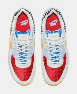 Nike Air Max 90 Womens Lifestyle Shoes (White/Beige/Multi) -Boutique Shoe Store f9519b58c27bf44db3bef1fc7e4b1465