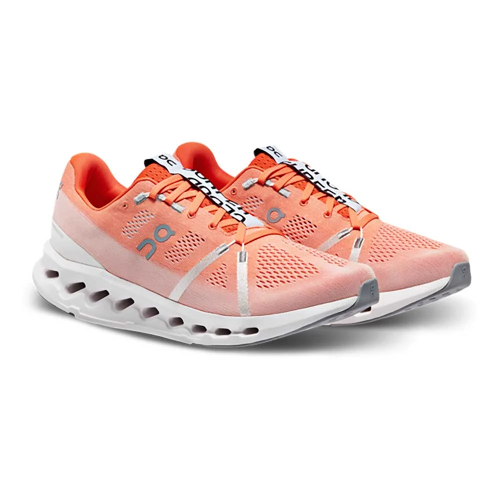 On Running Men's Cloudsurfer Running Shoe - Flame/White 4 On Running Men's Cloudsurfer Running Shoe - Flame/White - Image 2