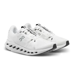 On Running Women's Cloudsurfer Running Shoe - White/Frost - Regular (B) -Boutique Shoe Store webimage FEE103CA F423 4C3B A1F53C057F2CA99E